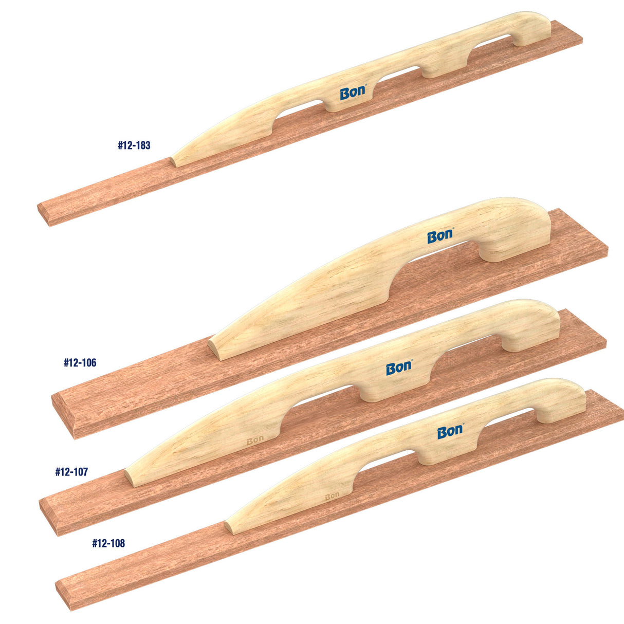 Bon Tool Redwood Tapered Darby with Loop Handle - Wood Handle