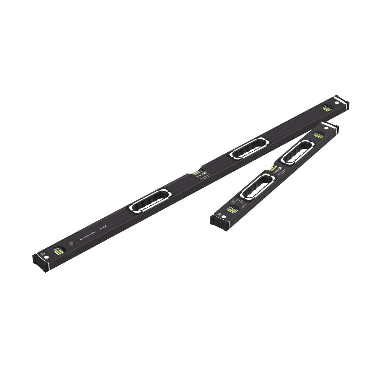 Stabila Dark Shadow 196-2 Spirit Level Set 122 cm (4ft)+ 61 cm