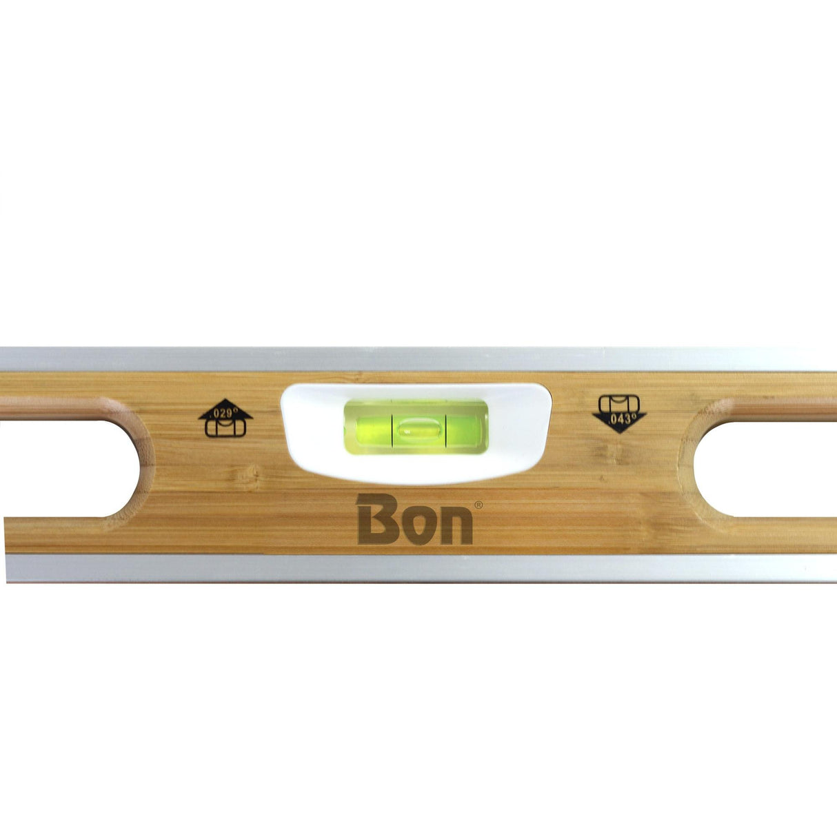 Bon Tool Aluminium Bound Laminated Bamboo Level