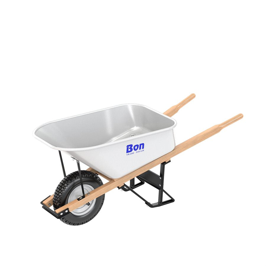 Bon Tool Steel Tray Wheel barrow with Leg Stabiliser