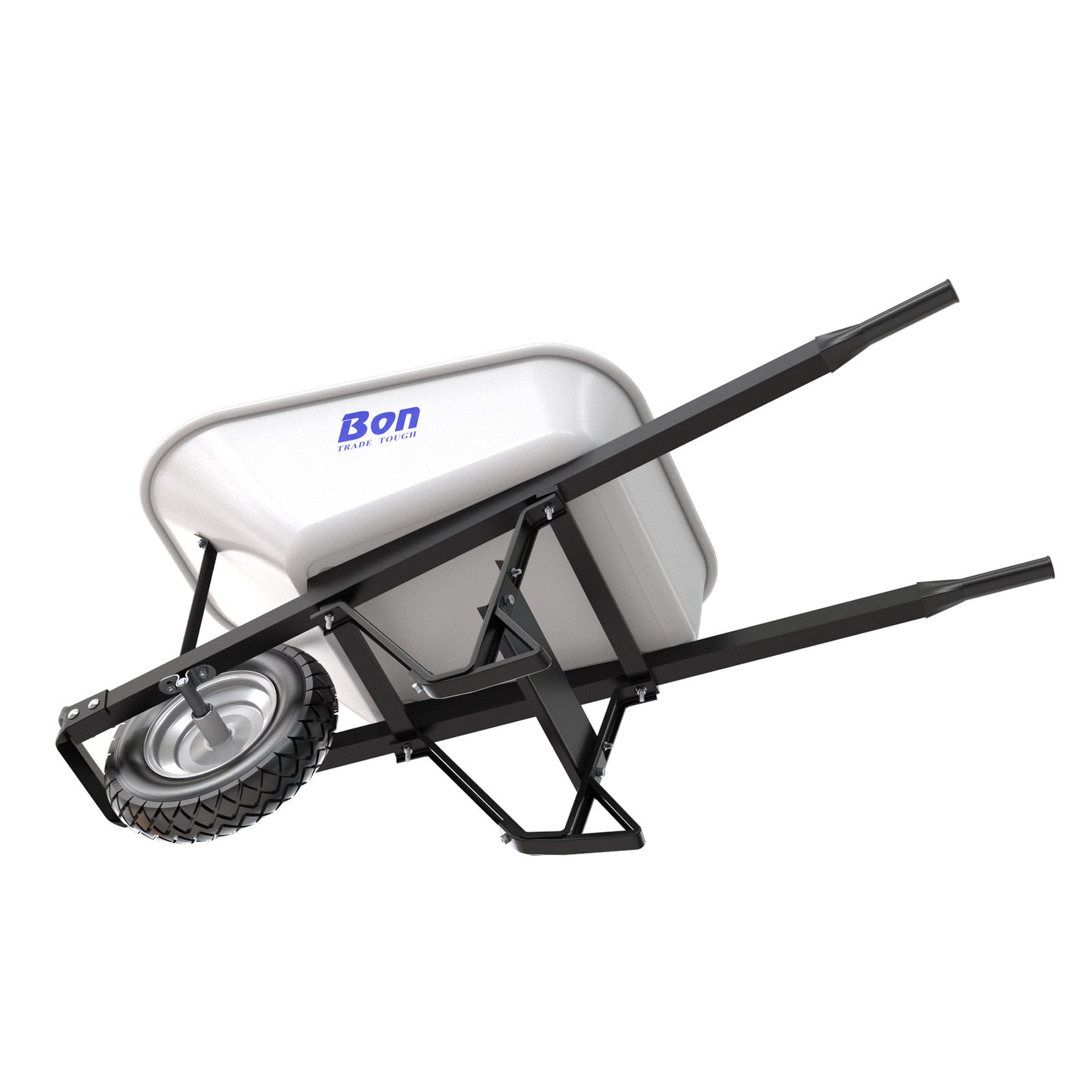 Bon Tool Steel Tray Wheel barrow with Leg Stabiliser