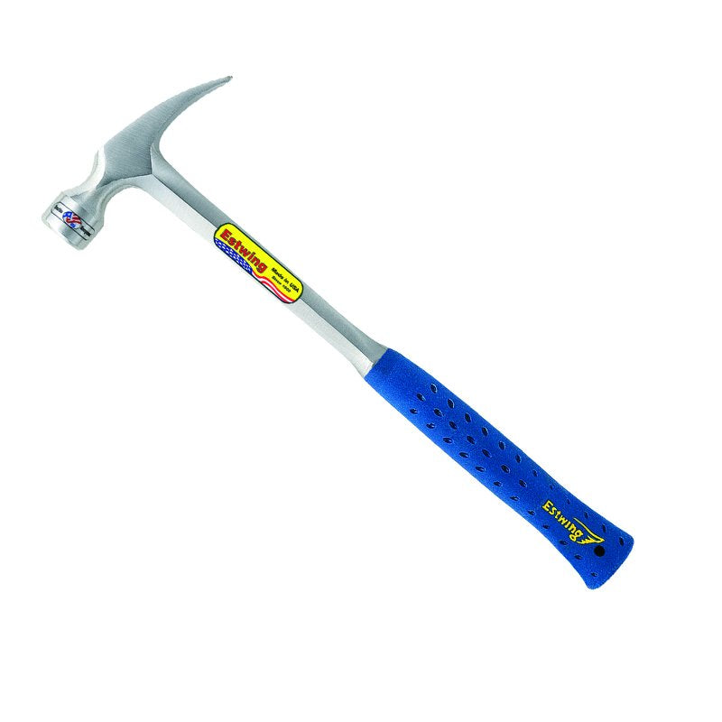 Estwing Straight Claw Hammer - One Piece Steel Blue Vinyl Handle