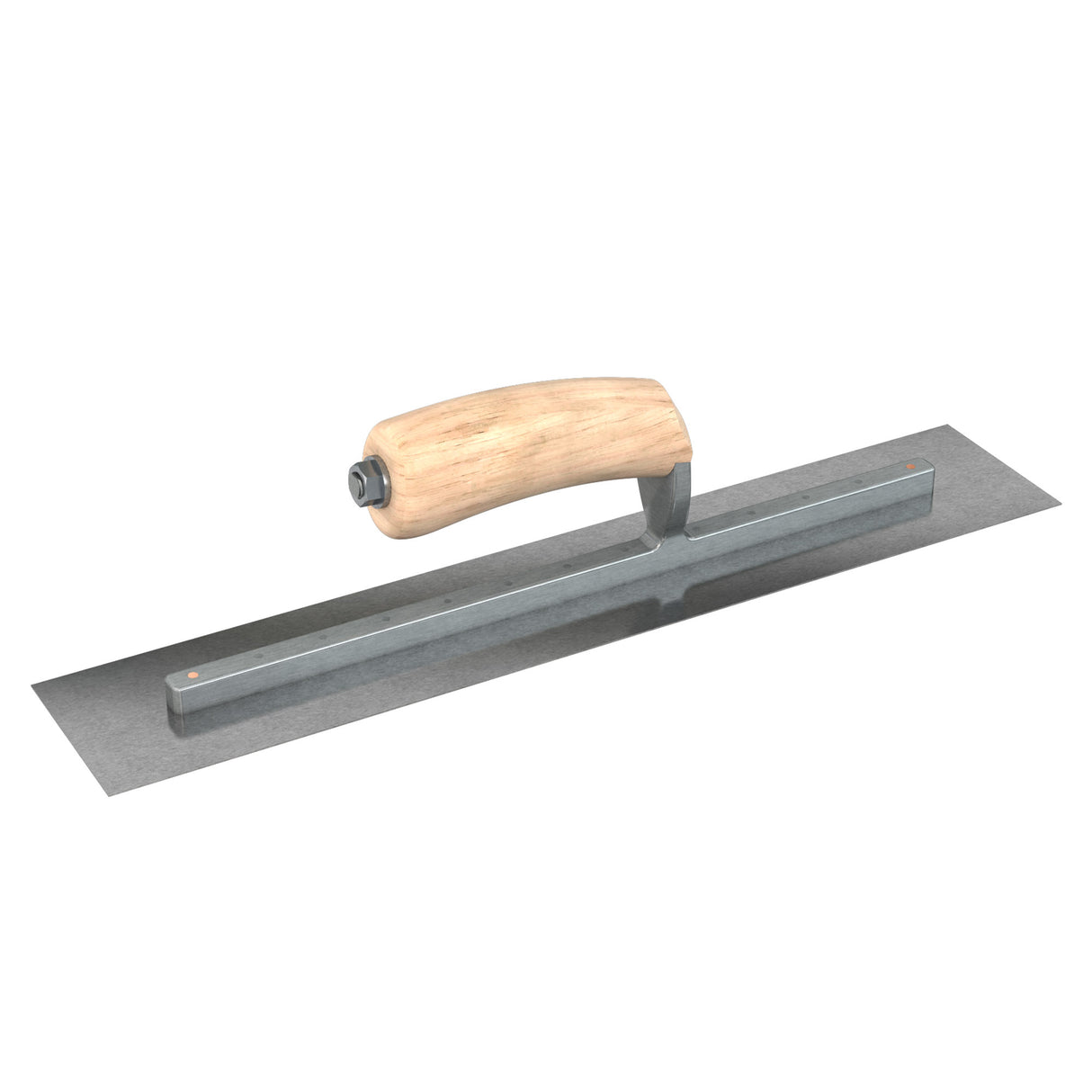 Bon Tool Carbon Steel Square End Finish Trowel - Camel Back Wood Handle