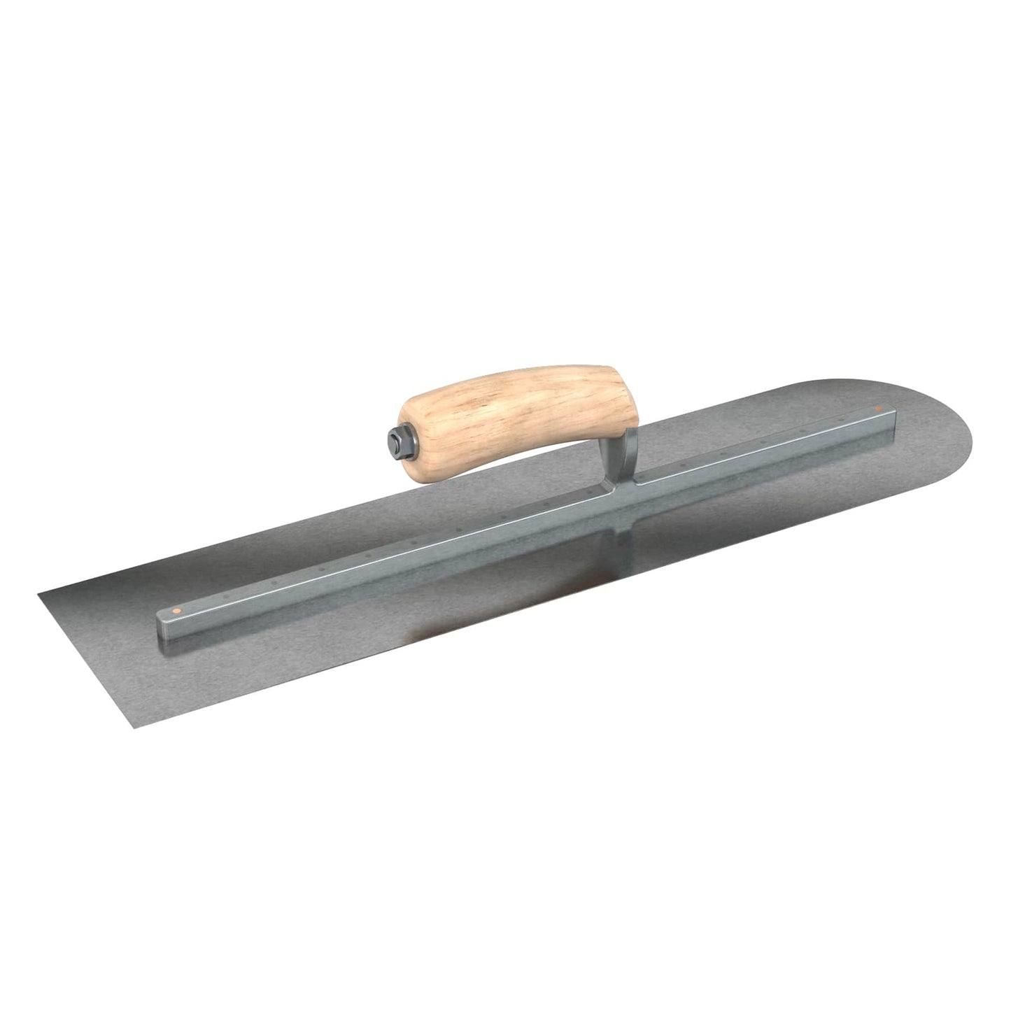 Bon Tool Carbon Steel Square/Round Trowel - Camel Back Wood Handle
