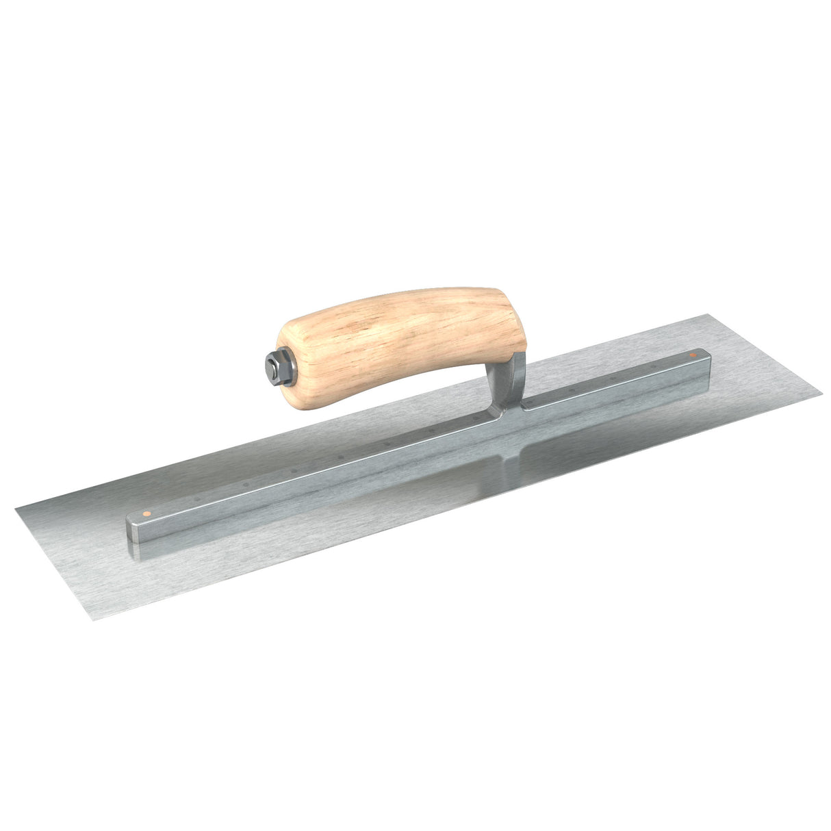 Bon Razor Stainless Steel Finishing Trowel - Square End - Camel Back Wood Handle