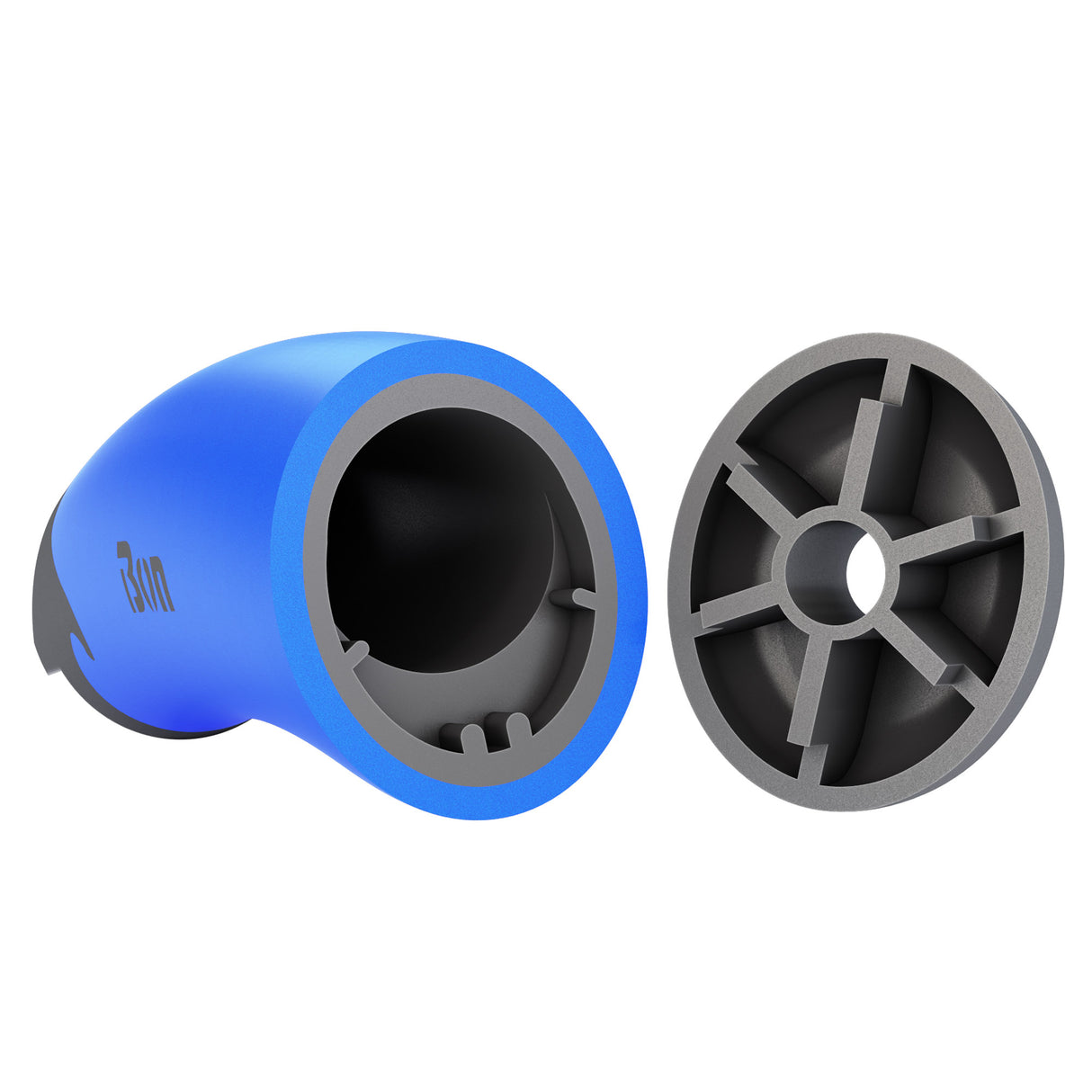 Bon Tool Blue Steel Square End Finish Trowel - Camel Back Wood Handle