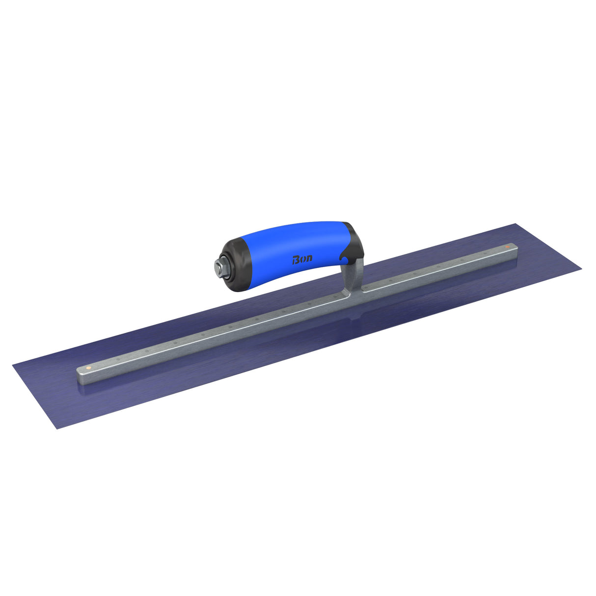 Bon Tool Blue Steel Square End Finish Trowel - Camel Back Wood Handle