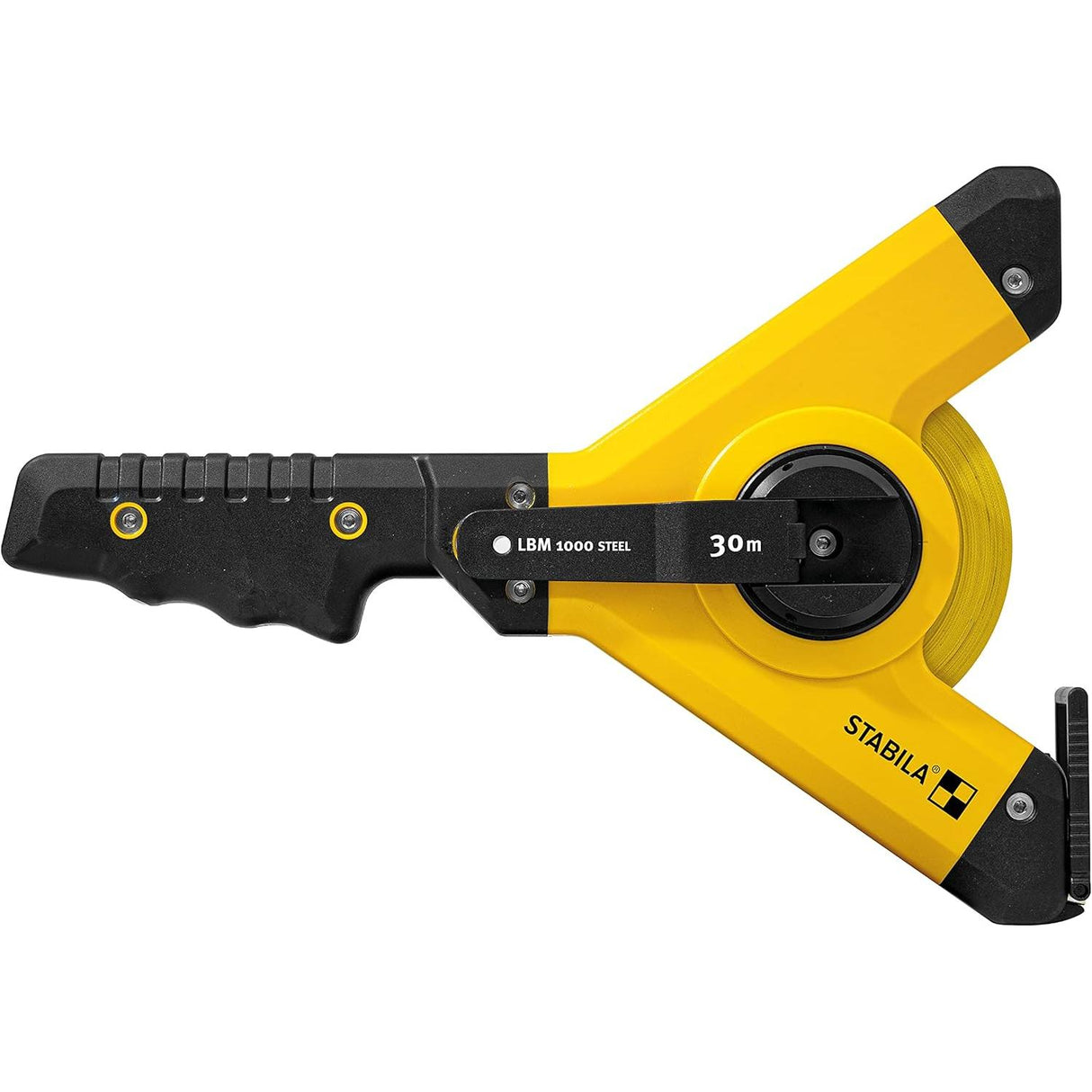Stabila Open Steel Tape Measure LBM 1000 For Professionals With Shatterproof Y Frame Universal Hook