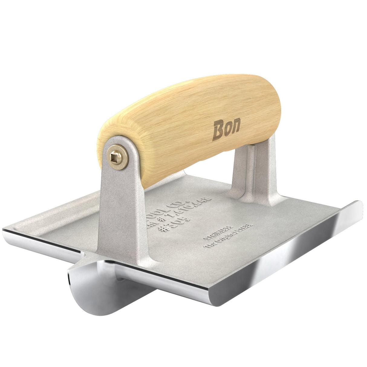 Bon Tool Stainless Steel Concrete Bullet™ Groover - Wood Wave Handle