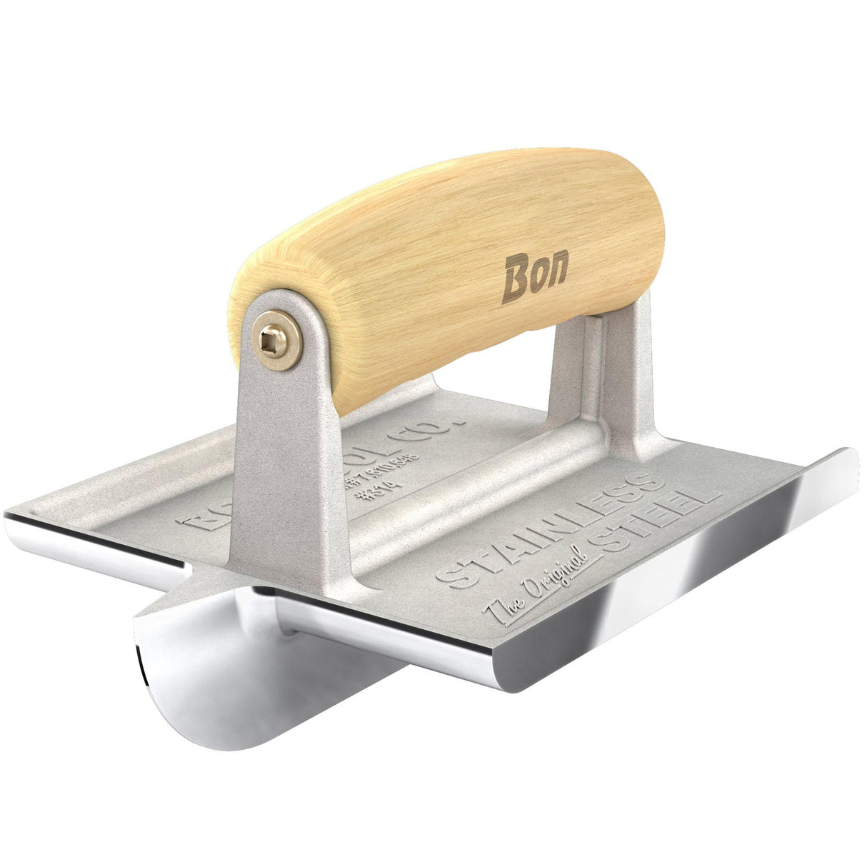 Bon Tool Stainless Steel Concrete Bullet™ Groover - Wood Wave Handle