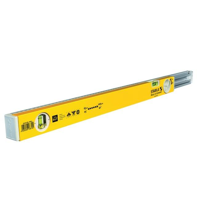 Stabila Telescopic Spirit Level 80T - Precision Adjustable Length for Pros and DIY Enthusiasts