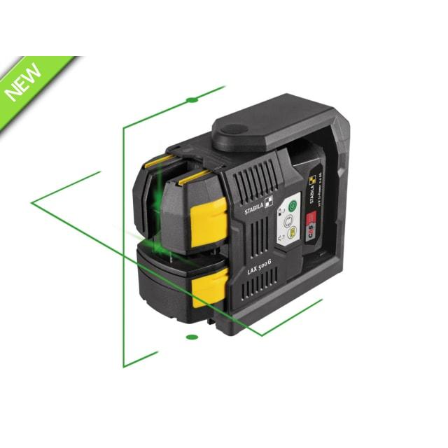 Stabila LAX 500 G Cross Line plus Plumb Point Laser 12V 1 x 2.0Ah Li-ion