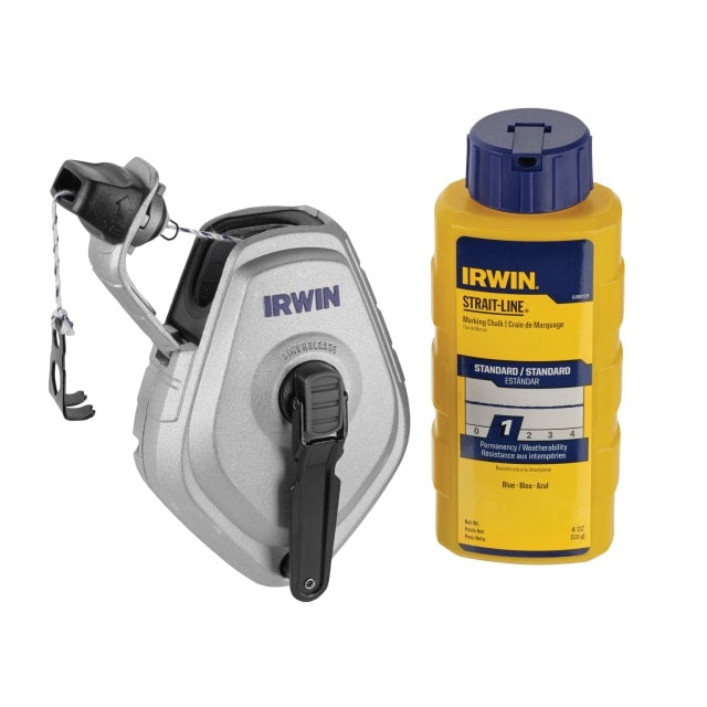 Irwin HPP Chalk Reel Set 30m & Blue Chalk