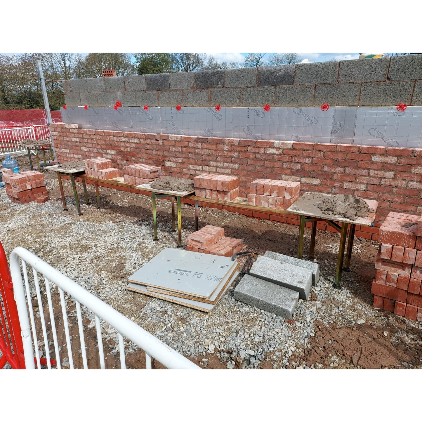 600mm high Mortar / Spot Board Stand - with feet