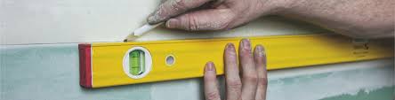 spirit level being used and marked 
