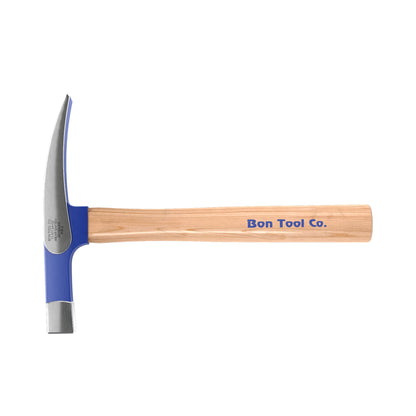 Bon Tool Brick Hammer - Forged Steel Head, Hickory Wood Handle, Durable Masonry Tool For Precision And Longevity