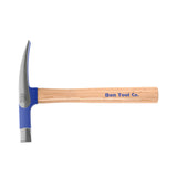 Bon Tool Brick Hammer - Forged Steel Head, Hickory Wood Handle, Durable Masonry Tool For Precision And Longevity