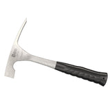 Bon Tool Brick Hammer Solid Steel 20oz - One-Piece Forged Carbon Steel Construction With Contoured Non-Slip Vinyl Grip