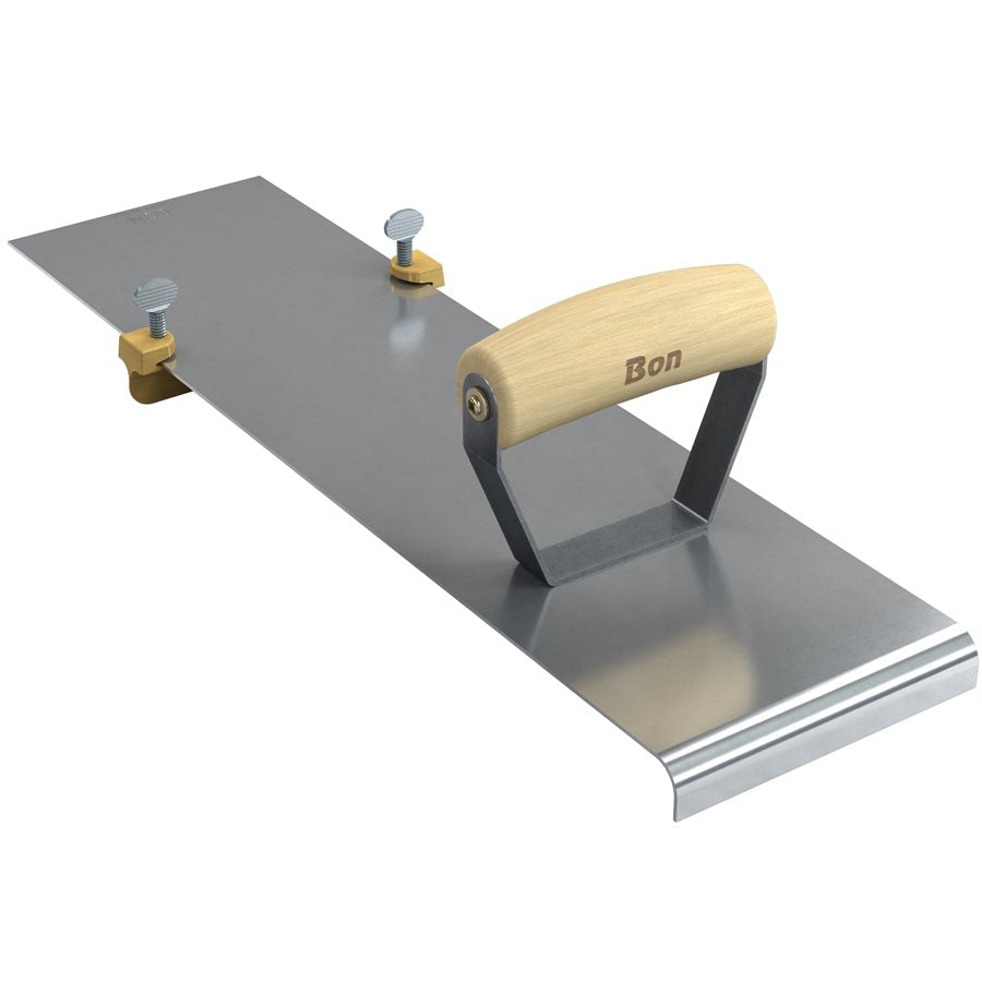 Bon Tool Adjustable Edger/Groover - Wood Wave Handle