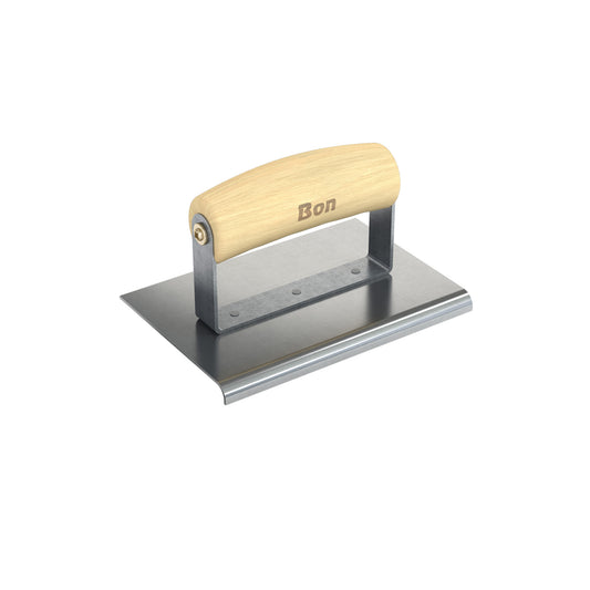 Bon Tool Stainless Steel Pavement Edger - 6" x 4" - Wood Wave Handle