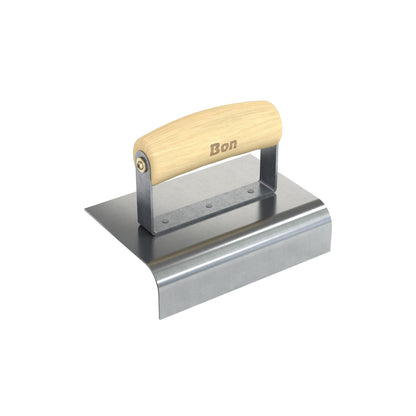 Bon Tool Stainless Steel Pavement Edger - 6" x 4" - Wood Wave Handle