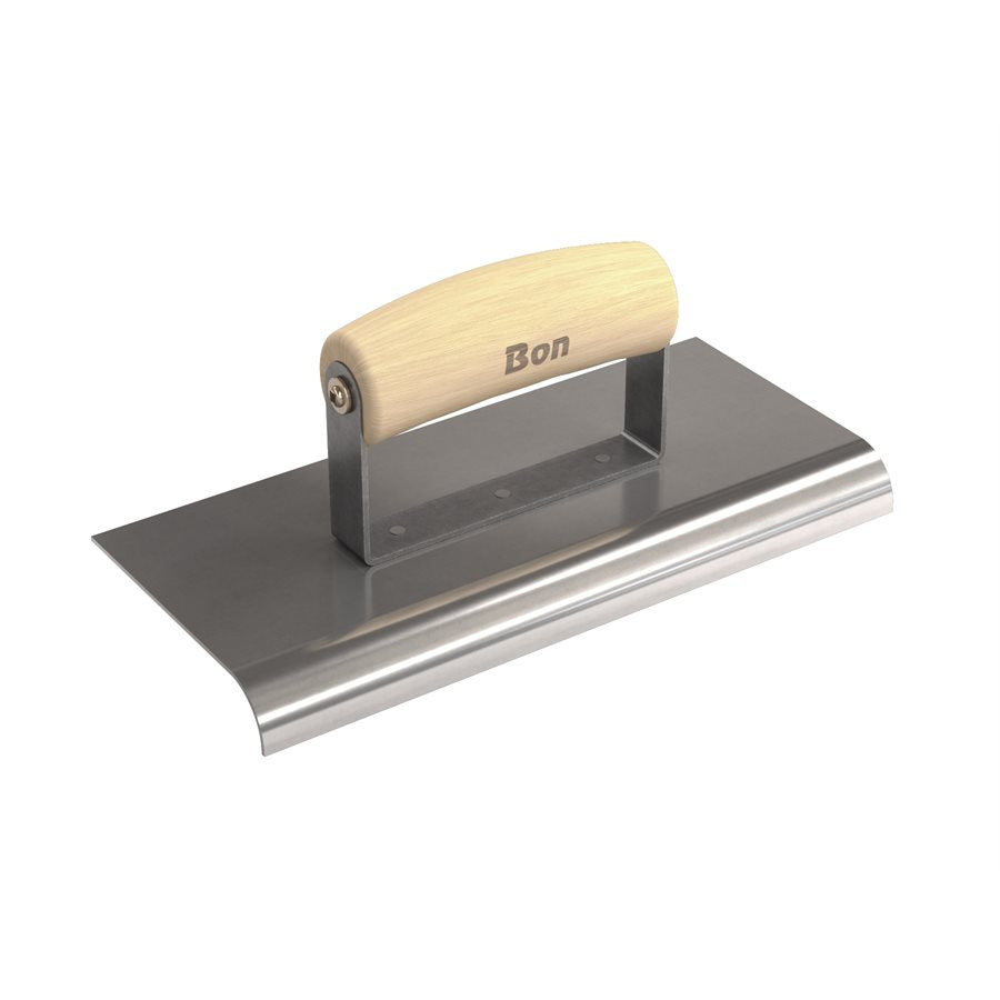 Bon Tool Concrete Highway Edger - Wood Wave Handle