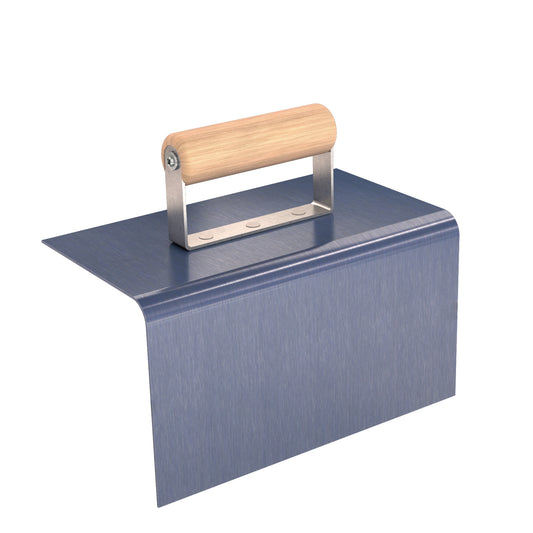 Bon Tool Blue Steel Outside Curb Tool - Wood Handle