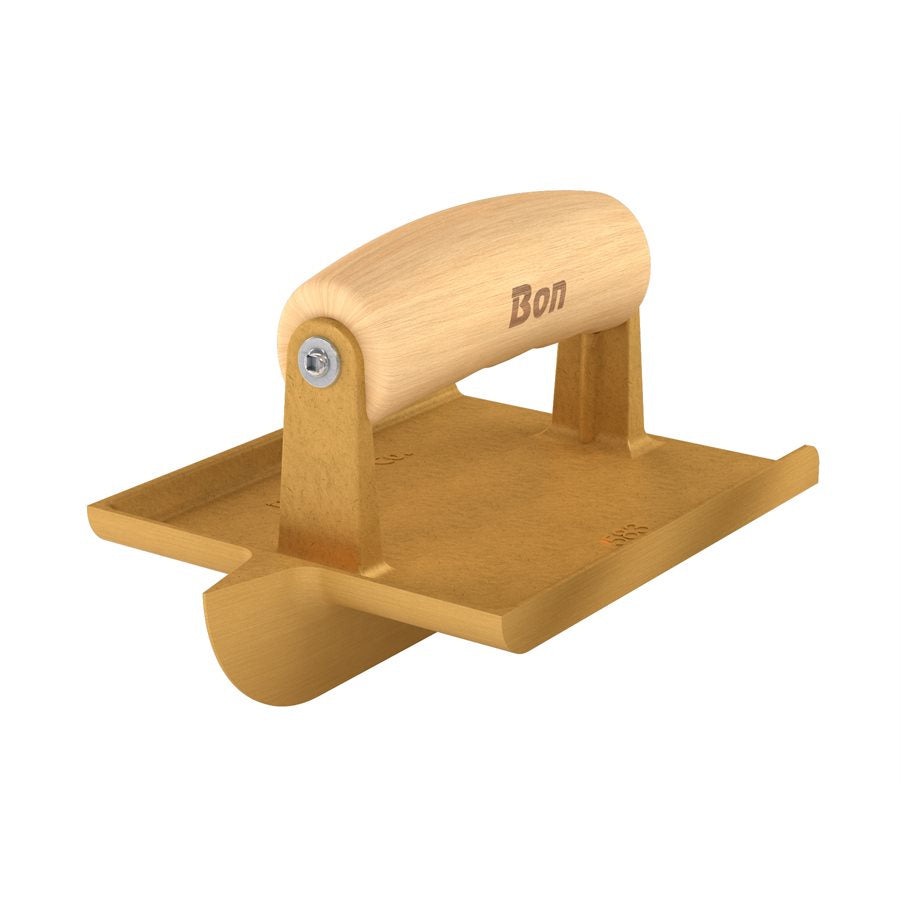 Bon Tool Bronze Hand Concrete Groover - Wood Wave Handle