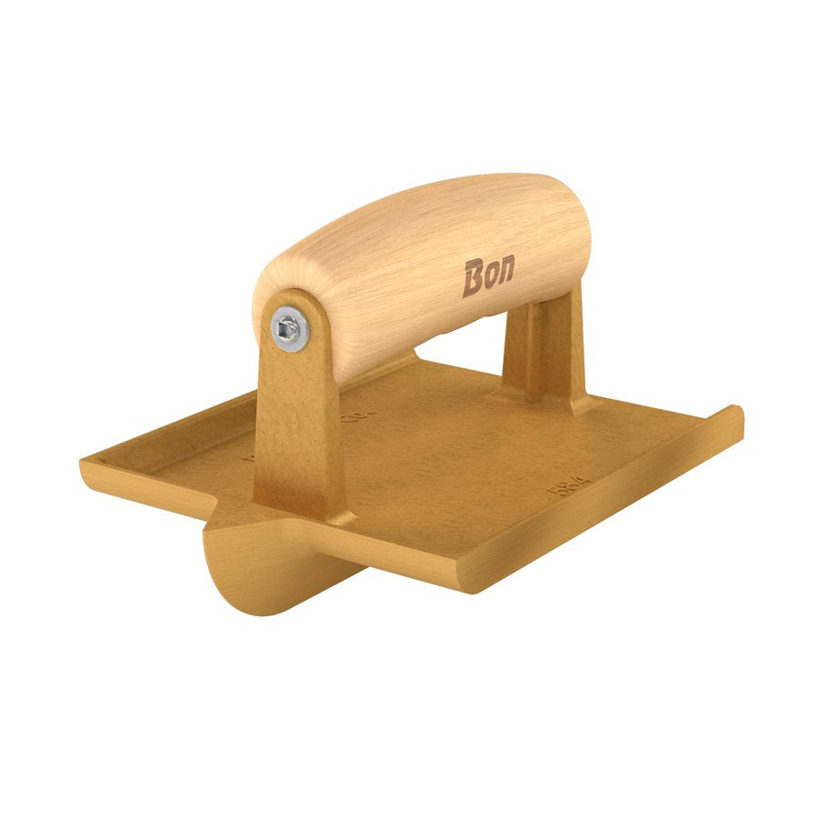 Bon Tool Bronze Hand Concrete Groover - Wood Wave Handle