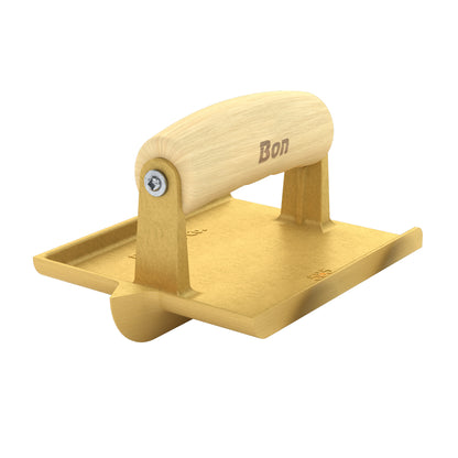 Bon Tool Bronze Hand Concrete Groover - Wood Wave Handle