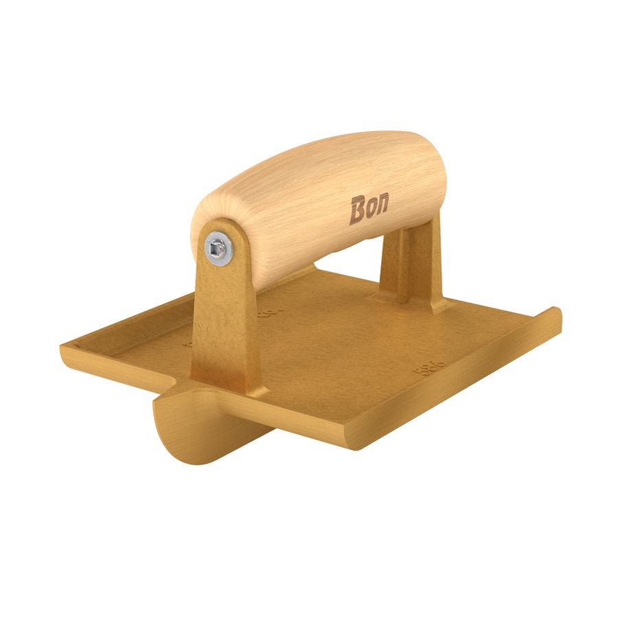 Bon Tool Bronze Hand Concrete Groover - Wood Wave Handle
