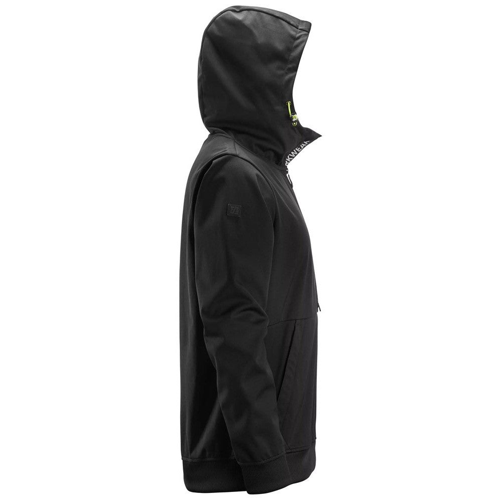 Snickers 8400 FlexiWork, Windblocker Stretch Half-Zip Hoodie - Black