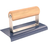 Bon Tool Blue Steel Sidewalk Edger - Wood Handle