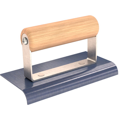 Bon Tool Blue Steel Sidewalk Edger - Wood Handle