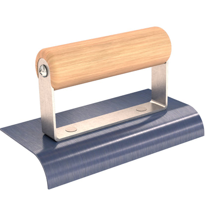 Bon Tool Blue Steel Sidewalk Edger - Wood Handle