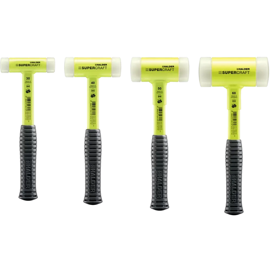 Halder Supercraft soft-face mallet, steel tube handle