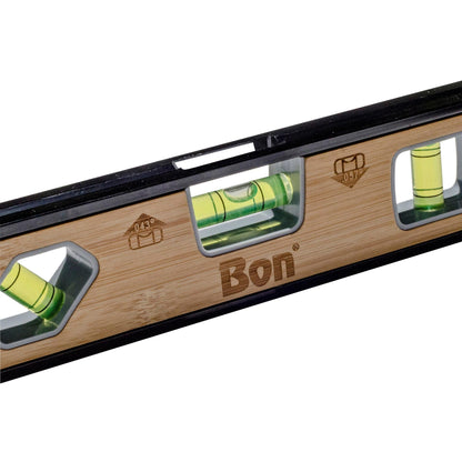 Bon Tool Aluminium and Bamboo Magnetic Torpedo Level