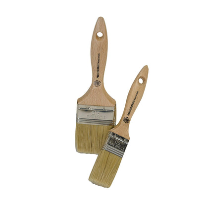 Bon Tool American Style Flat Brush - White Bristle