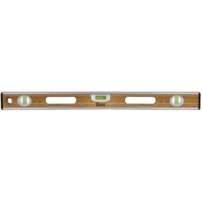 Bon Tool Aluminium Bound Laminated Bamboo Level