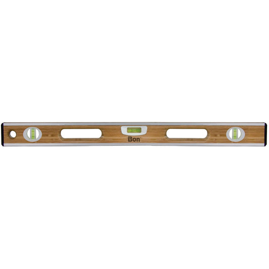 Bon Tool Aluminium Bound Laminated Bamboo Level