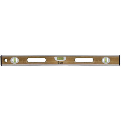 Bon Tool Aluminium Bound Laminated Bamboo Level