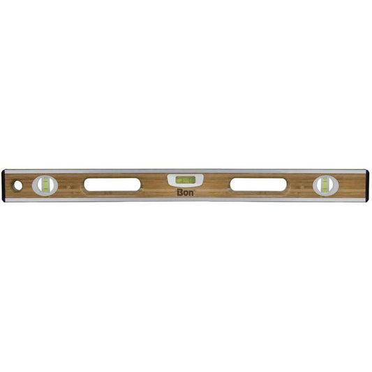 Bon Tool Aluminium Bound Laminated Bamboo Level