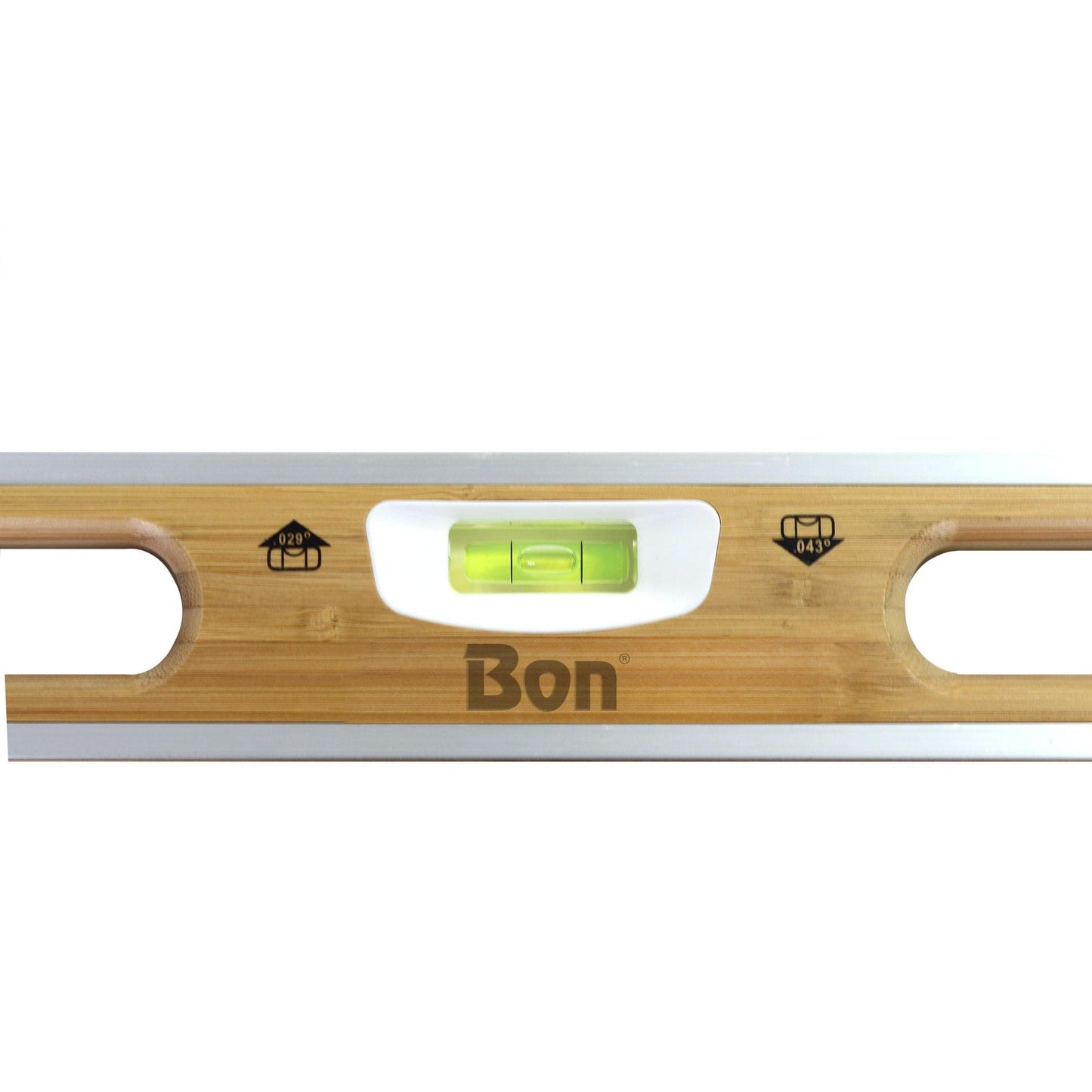 Bon Tool Aluminium Bound Laminated Bamboo Level
