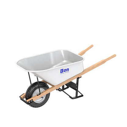Bon Tool Steel Tray Wheel barrow with Leg Stabiliser