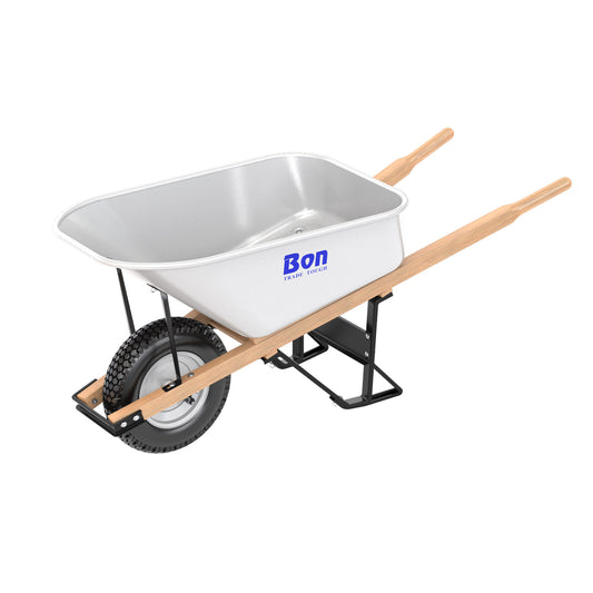 Bon Tool Steel Tray Wheel barrow with Leg Stabiliser