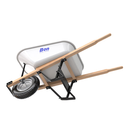 Bon Tool Steel Tray Wheel barrow with Leg Stabiliser