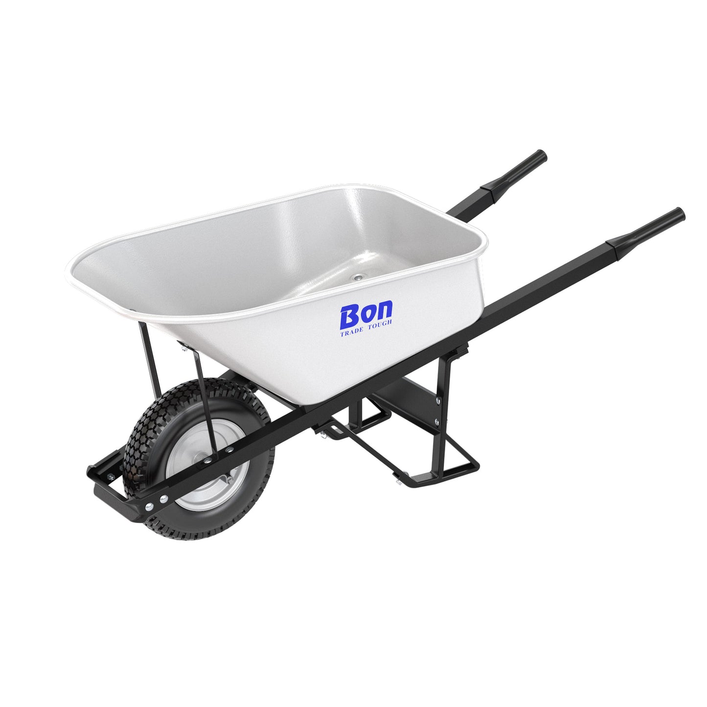 Bon Tool Steel Tray Wheel barrow with Leg Stabiliser