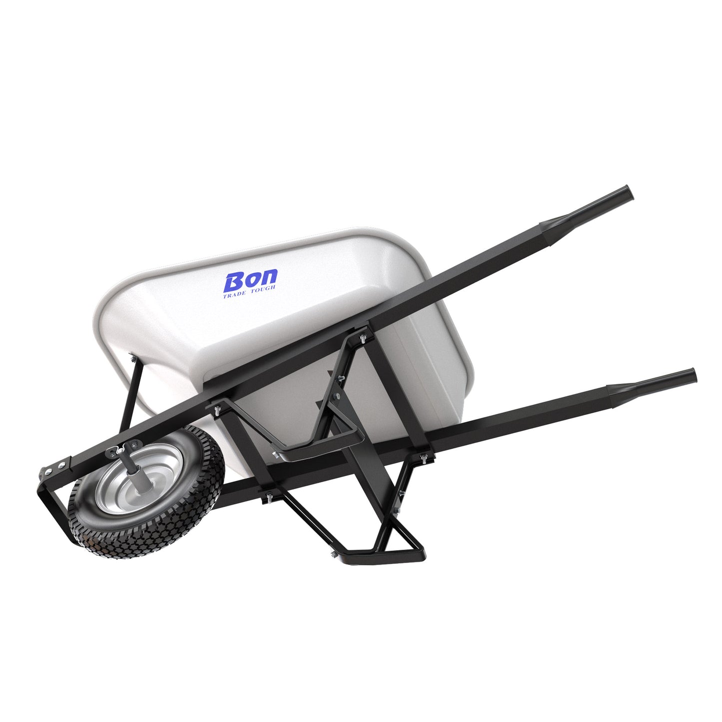 Bon Tool Steel Tray Wheel barrow with Leg Stabiliser