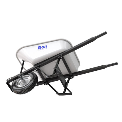Bon Tool Steel Tray Wheel barrow with Leg Stabiliser