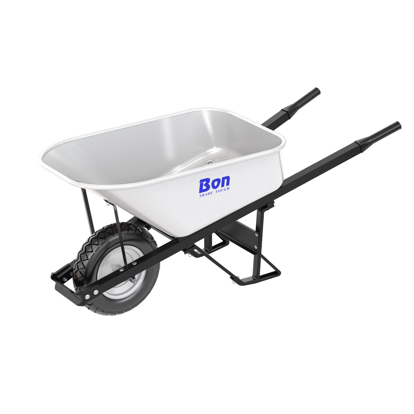 Bon Tool Steel Tray Wheel barrow with Leg Stabiliser